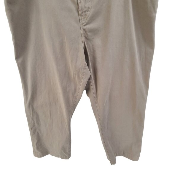 Adriano Goldschmeid Chino Pants Flat Front Office Work Beige Size Men's 42x34 - Picture 2 of 10